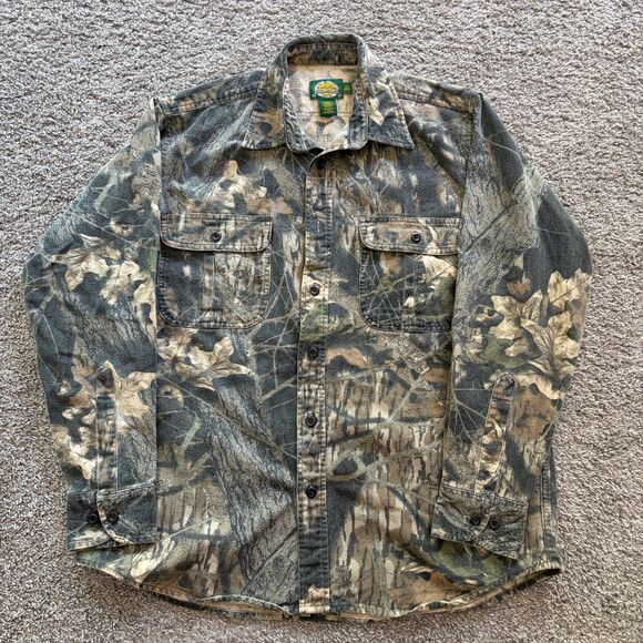 Cabela's Other - Cabela’s Long Sleeve Button Up Shirt Flannel Mossy Oak Flannel Mens Large